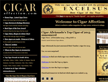 Tablet Screenshot of cigaraffection.com